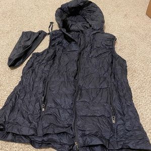 Navy blue packable vest